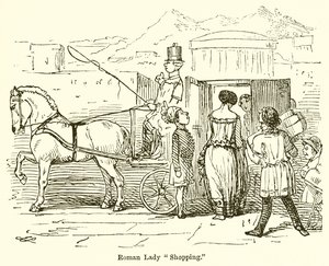 Roman Lady Einkaufen von John Leech